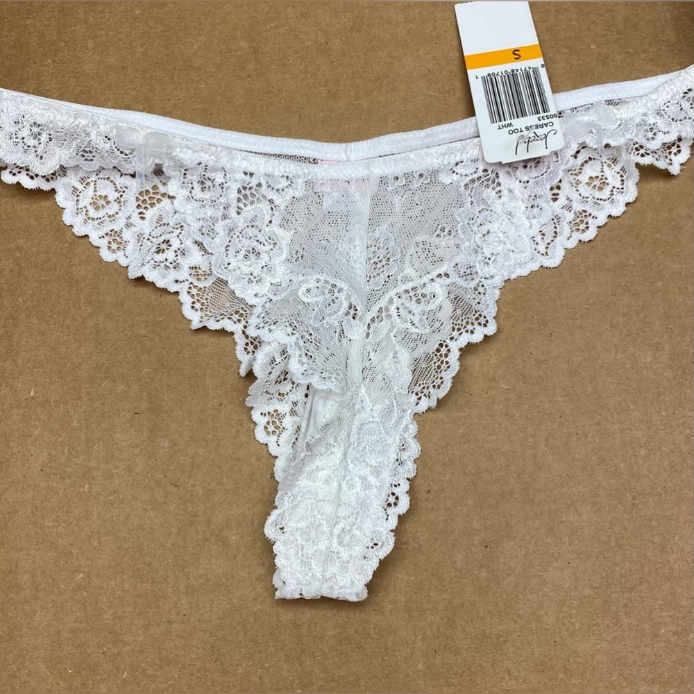 Jezebel WHT Lace Thong, S